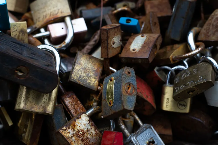Amas de cadenas de différentes tailles